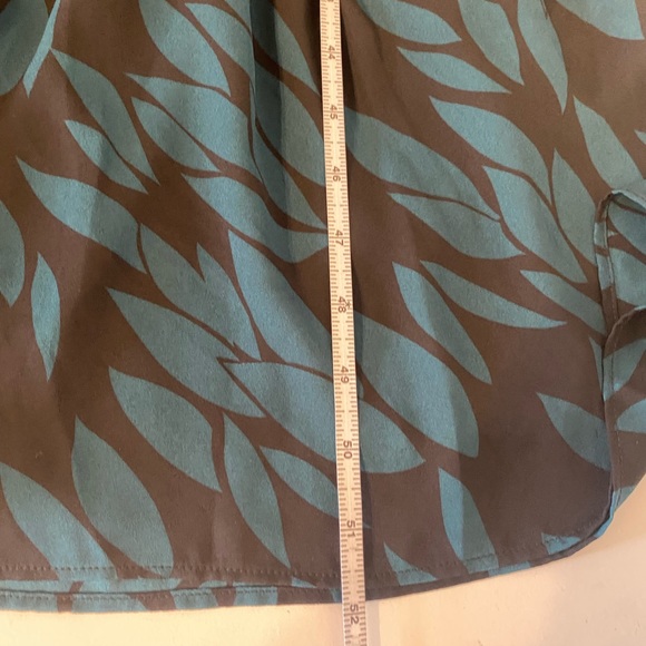 Cabi Women's Autumn Green Floral Button Dress Medium - Picture 7 of 16